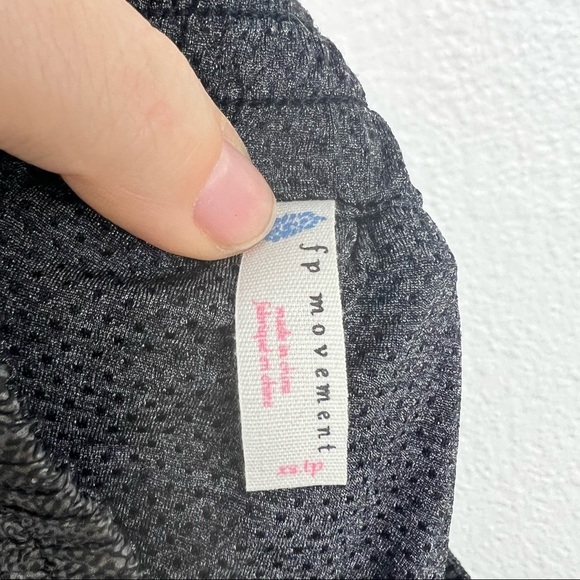 FP MOVEMENT Diamond Back Reflective Short in Black Combo Snakeskin Print, XS - Picture 7 of 9